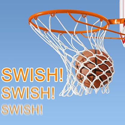 NEIJIANG Basketball Net Replacement Outdoor, Upgraded Thickening Heavy Duty, All Weather Anti Whip, Fits Standard Indoor or Outdoor 12 Loops Rim - style: 1Pc