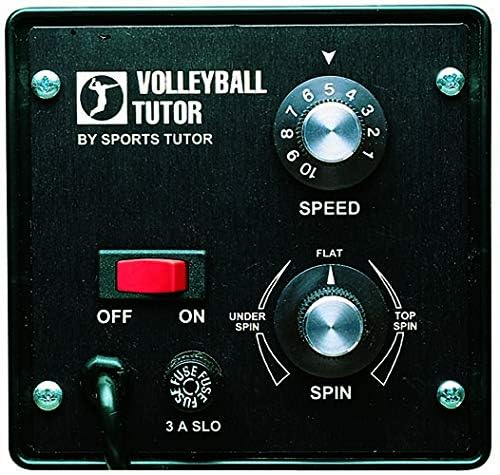 Volleyball Tutor - Silver Model Volleyball Machine. Topspin/Underspin. 60 MPH. High Release Point. Made in USA.