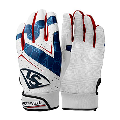 Louisville Slugger Youth Genuine 2.0 Batting Gloves - color: USA, size: Small