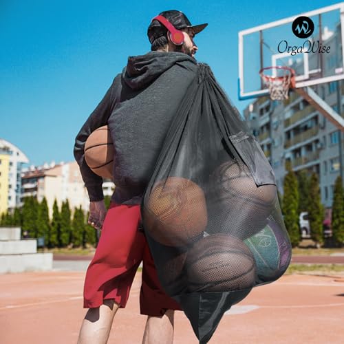OrgaWise Thickened Extra Large Soccer Ball Bag Tested to Hold over 75 lbs