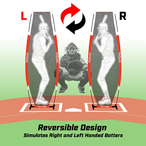 GoSports Baseball & Softball Xtraman Dummy Batter Pitching Training Mannequin - Practice Pitching Aid for Improved Accuracy and Safety - style: Baseball