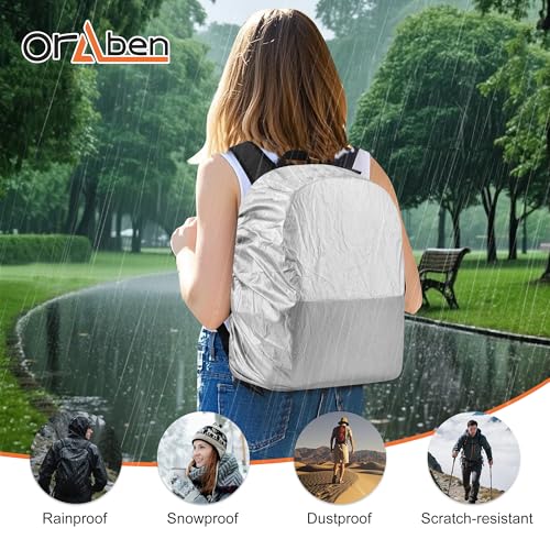 Oraben Duty Mesh Backpack with Rain Cover Ventilated Swim & Gym Bag college mesh backpack See Through Backpacks (Black) - color: Black