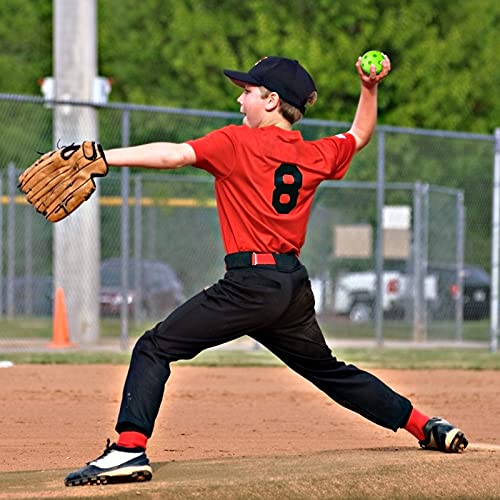 Coopay 24/80 Pack Practice Baseball SoftBalls Plastic Training Balls Lightweight Hollow Balls with a Drawstring Bag for Hitting, Baseball Training Indoor Outdoor Use - color: Green, style: 24 Pack