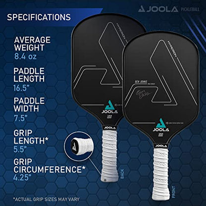 JOOLA Ben Johns Hyperion CFS Pickleball Paddle – Carbon Surface with High Grit & Spin, Elongated Handle, USAPA Approved Ben Johns Paddle - color: Original
