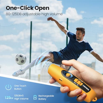 Electronic Whistle with USB Charging, 3 Tone & 3 High Volume Hand Emergency Whistle for Referee Coaches Teacher, Outdoor Sport Game Camping Safety Electric Whistle with Lanyard - color: yellow
