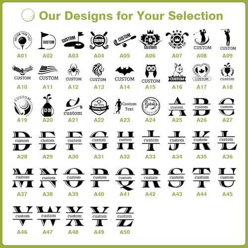 Custom Golf Ball Stamps with Personalized Name Graphics, Reusable Golf Ball Waterproof Marking Tool - color: Lady