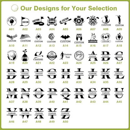Custom Golf Ball Stamps with Personalized Name Graphics, Reusable Golf Ball Waterproof Marking Tool - color: Lady