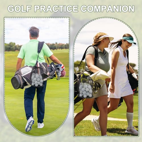 Golf Ball Storage Bag Nylon Mesh Golf Pouch with Adjustable Drawstring Closure for Sports Supplies Tennis