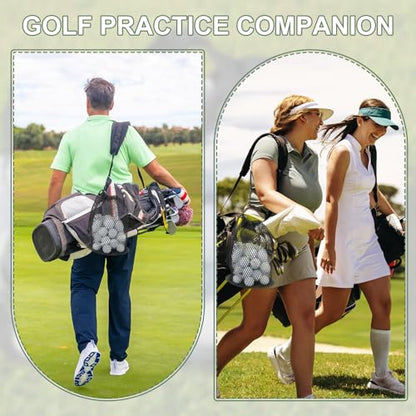 Golf Ball Storage Bag Nylon Mesh Golf Pouch with Adjustable Drawstring Closure for Sports Supplies Tennis