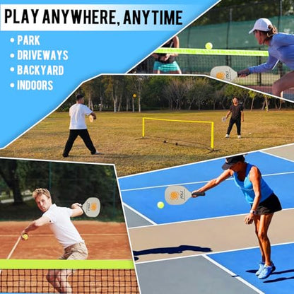 FDLS 5FT/10FT Portable Small Pickleball Net for Driveway Backyard,with Carry Bag for Indoor Outdoor, for All Levels, Easy Set up - style: 10FT Green