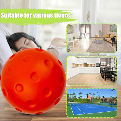 Warm Up Pickleball Ball - Silent Pu Training Ball for Indoor Warm Ups and Backyard Use | Suitable for Beginners and Professionals Living Room or Backyard Practice