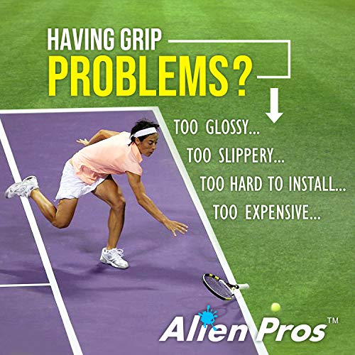 ALIEN PROS Tennis Racket Grip Tape - Precut and Dry Feel Tennis Grip - Tennis Overgrip Grip Tape Tennis Racket - Wrap Your Racquet for High Performance - color: Purple 12-Pack