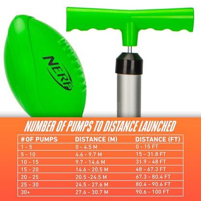 Nerf QB Pro Foam Football Passer - Mini Ball Launcher for Kids Practice + Games - Fun Youth Outdoor Football Passer - 8.5" Foam Ball Included
