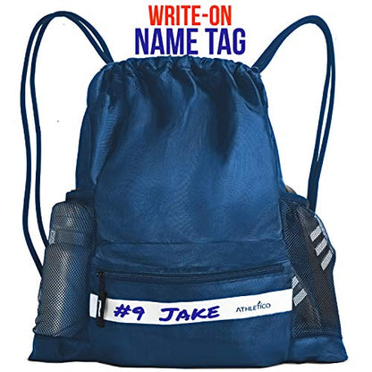 Athletico Drawstring Soccer Bag - Soccer Backpack For Boys or Girls Can Also Carry Basketball or Volleyball