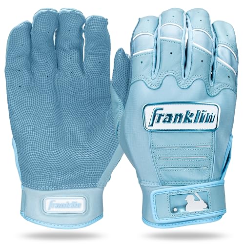 Franklin Sports MLB Baseball Batting Gloves - CFX Pro Youth and Adult - Baseball + Softball - Multiple Sizes + Colors - color: Carolina Blue/White, size: Youth Small