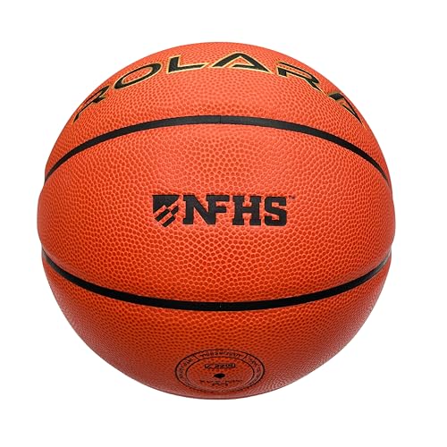 PRO Basketball - NFHS Approved Japanese Composite Leather Basketballs with Butyl Bladder for Superior Air Retention - Professional Indoor Outdoor Ball - size: 6