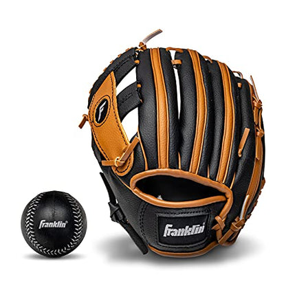 Franklin Sports Kids Baseball Gloves - RTP Youth Teeball Glove + Ball Set - Boys + Girls Teeball Mitt - 9.5"