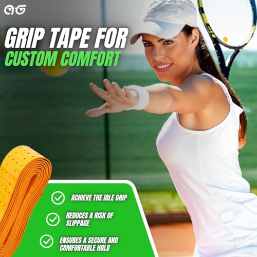 2 Player Lightweight Tennis Racket Training Set - 27-inch Adult Recreational Rackets for Men, Women, and Youth - Two-Color Variety Pack with Enhanced Grip Tape and Carry Bag for Easy Transport