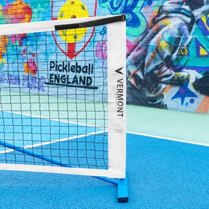 Vermont Procourt Combi Net | Net for Tennis, Badminton, Pickleball & Soccer-Tennis | Portable Badminton Set | Mini Tennis & Badminton Sets for Backyards - color: 10ft Wide (Half Court Pickleball Only)
