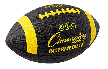 Champion Sports Weighted Football - color: Blue/Yellow, size: 3-Pound