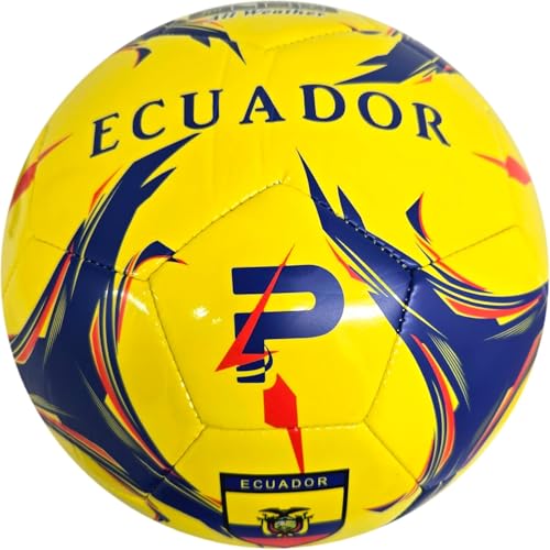 Elite Edition Soccer Ball - Training Soccer Ball – Durable TPU Outdoor Ball – Country Design (USA, Argentina, Brasil, Mexico, Portugal & More) - size: 2, style: ECUADOR