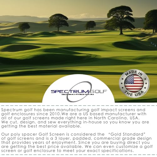 SPECTRUM GOLF SIMULATORS- Golf Impact Screen Poly Spacer for Golf Simulator-RAW Material-US Made-Fits Most Golf Cages. New Lower Prices. Compare to temu, khampa or go Sport