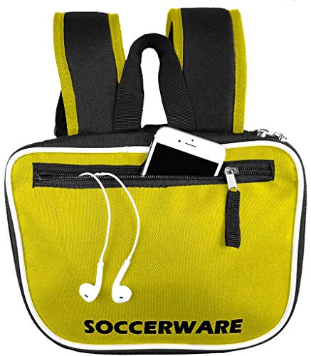Soccer Backpack with Ball Holder Compartment - for Boys & Girls | Bag Fits All Soccer Equipment & Gym Gear (Black) - color: Yellow