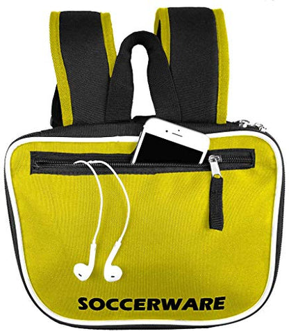 Soccer Backpack with Ball Holder Compartment - for Boys & Girls | Bag Fits All Soccer Equipment & Gym Gear (Black) - color: Yellow