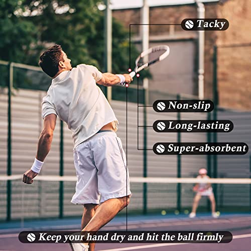 Pangda 100 Pieces Tennis Badminton Racket Overgrips Bulk Tennis Racket Grip Tape for Anti-Slip and Absorbent Grip