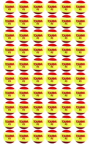 Tourna Low Compression Stage 3 Tennis Ball - style: 60 Pack