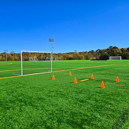 8x5 Ft Soccer Rebounder Goal, Heavy Duty 3MM Steel Frame w/Two Nets, 5 Adjustable Angles for Passing, Shooting & Skills Practice
