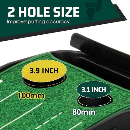 ropoda 9ft Golf Putting Green, Classic or with a Putting Mirror - color: Black With Mirror