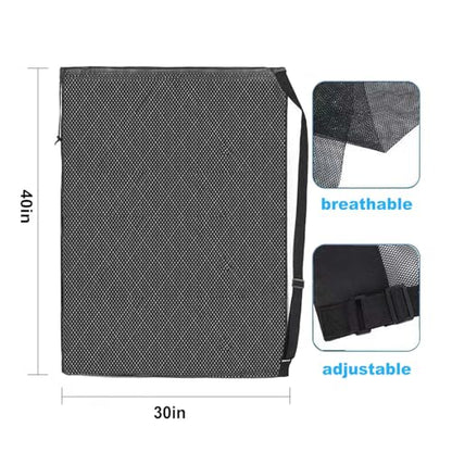 40" x 30" Mesh Equipment Bag – Holds Up to 10 Balls – Adjustable Drawstring Closure