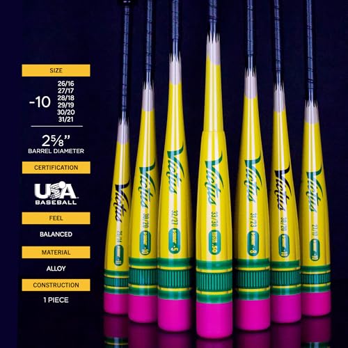 Victus Vibe Pencil Baseball Bat, 2 5/8" Barrel, -10 Drop, USA Baseball Certified - size: 30" / 20 oz