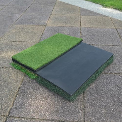 Ciieeo Portable Golf Practice Mat Foldable Long Short Grass Swing Hitting Mat Training Aid for Indoor Outdoor Use Beginner Golfers