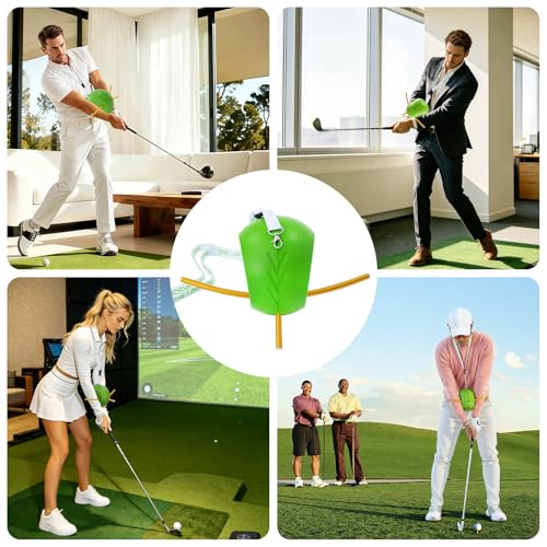 Upgraded The Connector Golf Training Aid with Detachable Lanyard, Golf Swing Trainer for Posture Correction & Arm Structure, Golf Training Aid for Beginners & Pros, Portable Swing Practice Tool