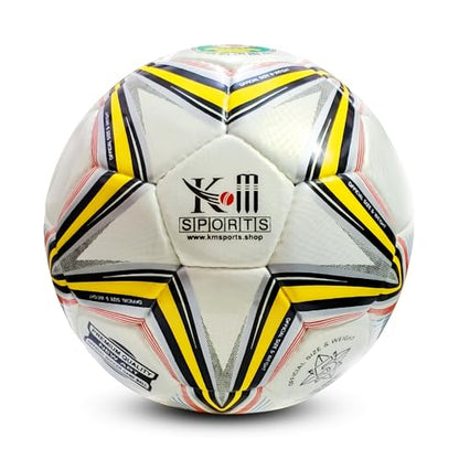 Soccer Ball Size 5 | Premium Match & Training Ball for Adults & Kids | Durable Synthetic Leather | World Cup Design | Grass, Turf, Indoor