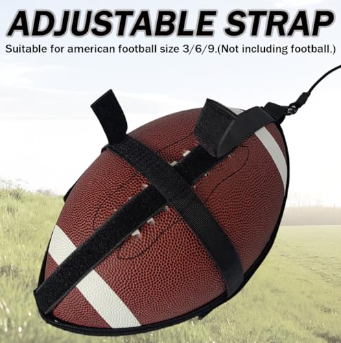 American Football Throw Trainer,Solo Pass Back Trainer for Youth & Adults, Indoor/Outdoor Practice Equipment to Improve Throwing & Catching Skills