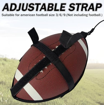 American Football Throw Trainer,Solo Pass Back Trainer for Youth & Adults, Indoor/Outdoor Practice Equipment to Improve Throwing & Catching Skills