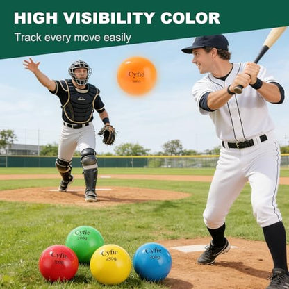 Cyfie Weighted Baseballs for Hitting Training, Heavy Balls for Batting Practice, Weighted Softballs for Strength & Swing Speed Training, Baseball Training Equipment for Players & Coaches
