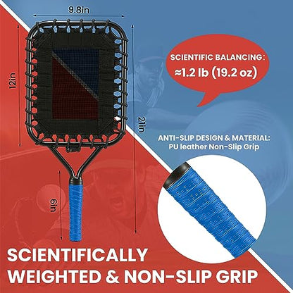 Baseball Racket for Fly Balls: Fungo Racket Baseball/Baseball Racket for Coaches and Parents to Help Players Practice Hitting Grounders and Pop Flies (New) - color: Blue