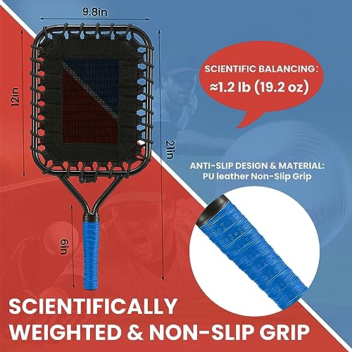 Baseball Racket for Fly Balls: Fungo Racket Baseball/Baseball Racket for Coaches and Parents to Help Players Practice Hitting Grounders and Pop Flies (New)