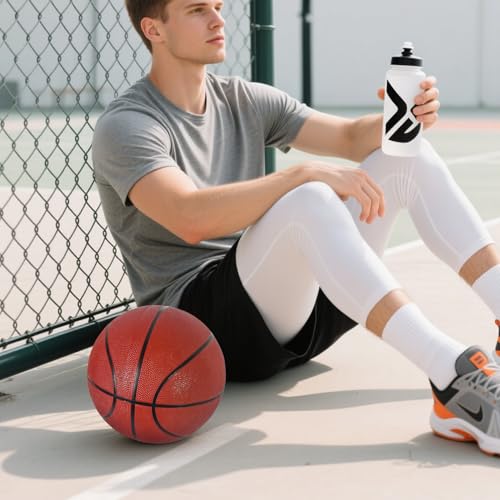 Aoneky Size 7 Rubber Basketball for Men & Teens - Official Game Size, Indoor/Outdoor Use with Air Pump for Courts, Driveways, Practice & Training - style: Style 2