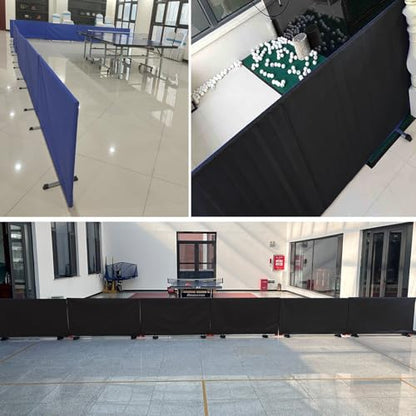 The Movable Ping Pong Ball Baffle,Table Tennis Surround Barrier, Oxford Cloth, Competition and Training Baffle & Field Fence for Ping Pong Courts，（1 Pack） - color: 1 Pack