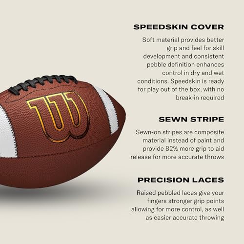 WILSON GST SpeedSkin Footballs - size: PeeWee Size