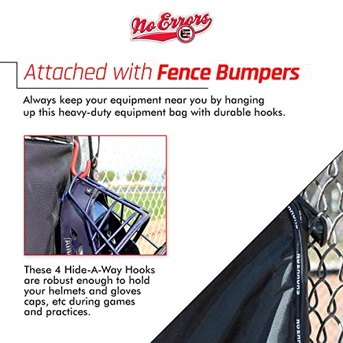 No Errors NO E2 Wheeled Catchers Gear Bag - Large Baseball and Softball Bag for Catcher’s Equipment with Fatboy Wheels - color: Royal