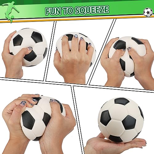 5 Inch Foam Mini Soccer Balls for Indoor Mini Soccer Hoops, Soft Squishy Soocer for Soccer Game Sets | Swimming Pool Balls Beach Balls Great Sport Gift for Adults & Kids Sensory Stress Balls 3 Pack