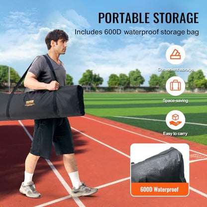 VEVOR Batting Screen - Baseball & Softball Protector with Carry Bag & Ground Stakes, Pitching Net for Pitchers Protection - size: 7*4 ft, style: Heavy I Screen