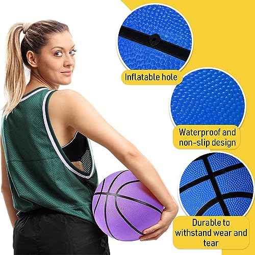 Jerify 12 Pack Official Size Rubber Basketballs for Kids Child Junior Youth Indoor Outdoor Sports Basket Balls with Pump Back to School Student Gifts Operation Christmas Bulk Items - size: Size 6, 28.5"