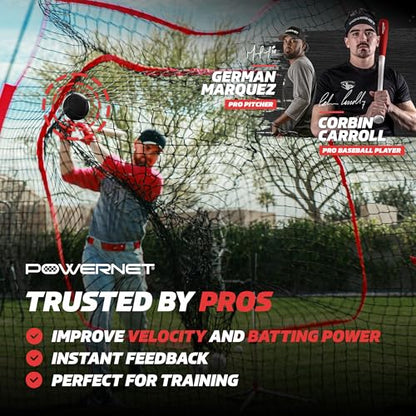 PowerNet Weighted Baseballs for Hitting Training, Baseball Training Equipment for Throwing & Batting, Build Muscle & Strength, 6 Balls 2.8" 12-20 oz - color: 20 Oz - Black